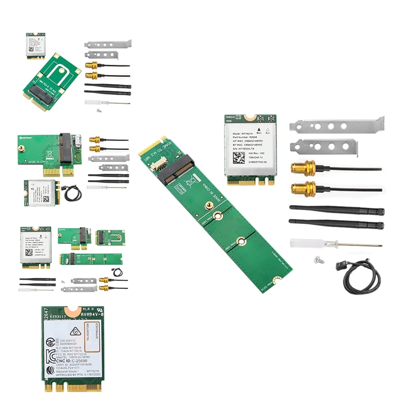 

Беспроводная сетевая карта 2974 Мбит/с Wifi 6 PCI-E 2,4 ГГц/5 ГГц