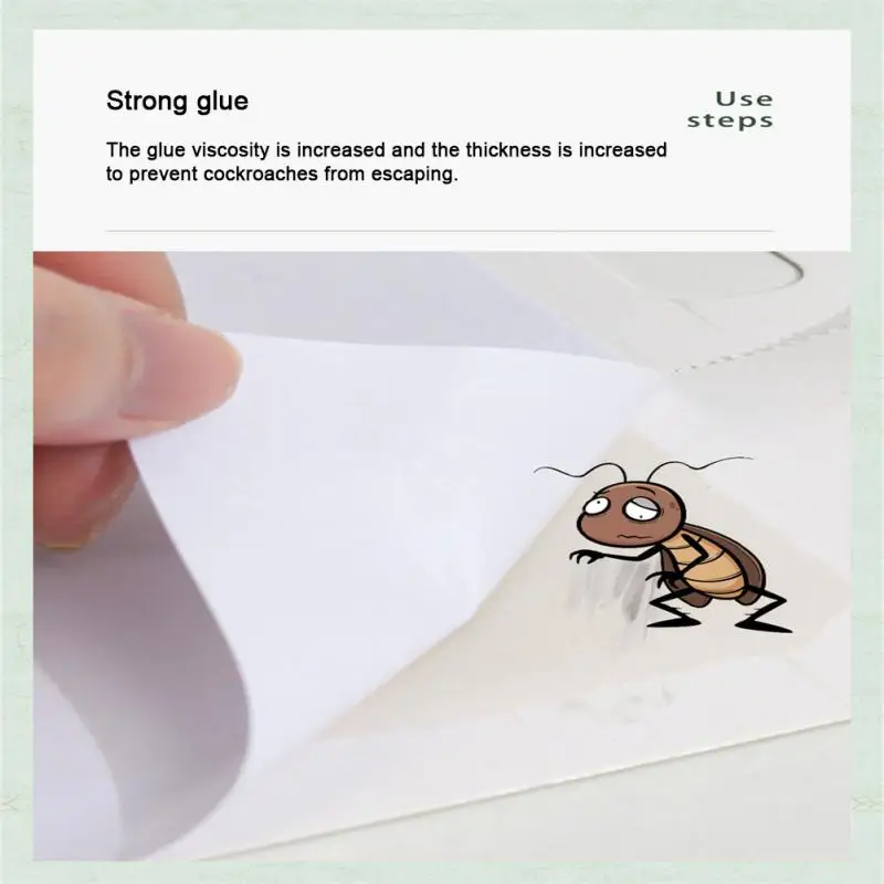 Ловушка для тараканов 1-10 шт. липкая приманка не токсичная дома и улицы