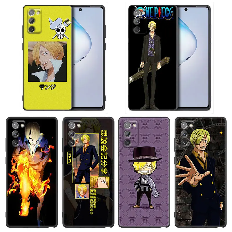 

Anime one piece Sanji Phone Case for Samsung Note 8 9 10 20 5G M11 M12 M30s M32 M21 M51 F41 F62 M11 Silicone Case BANDAI