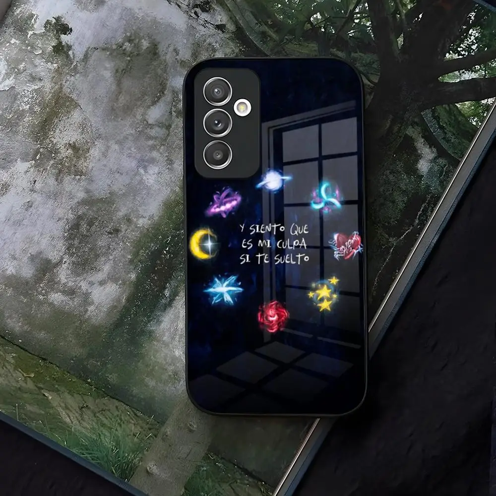 Singer Saiko Sakura Phone Case Glass for Samsung Galaxy S21 S24 S22 S20 S23 Ultra Fe Plus A34 A54 A24 A52 A53 M54 Coque