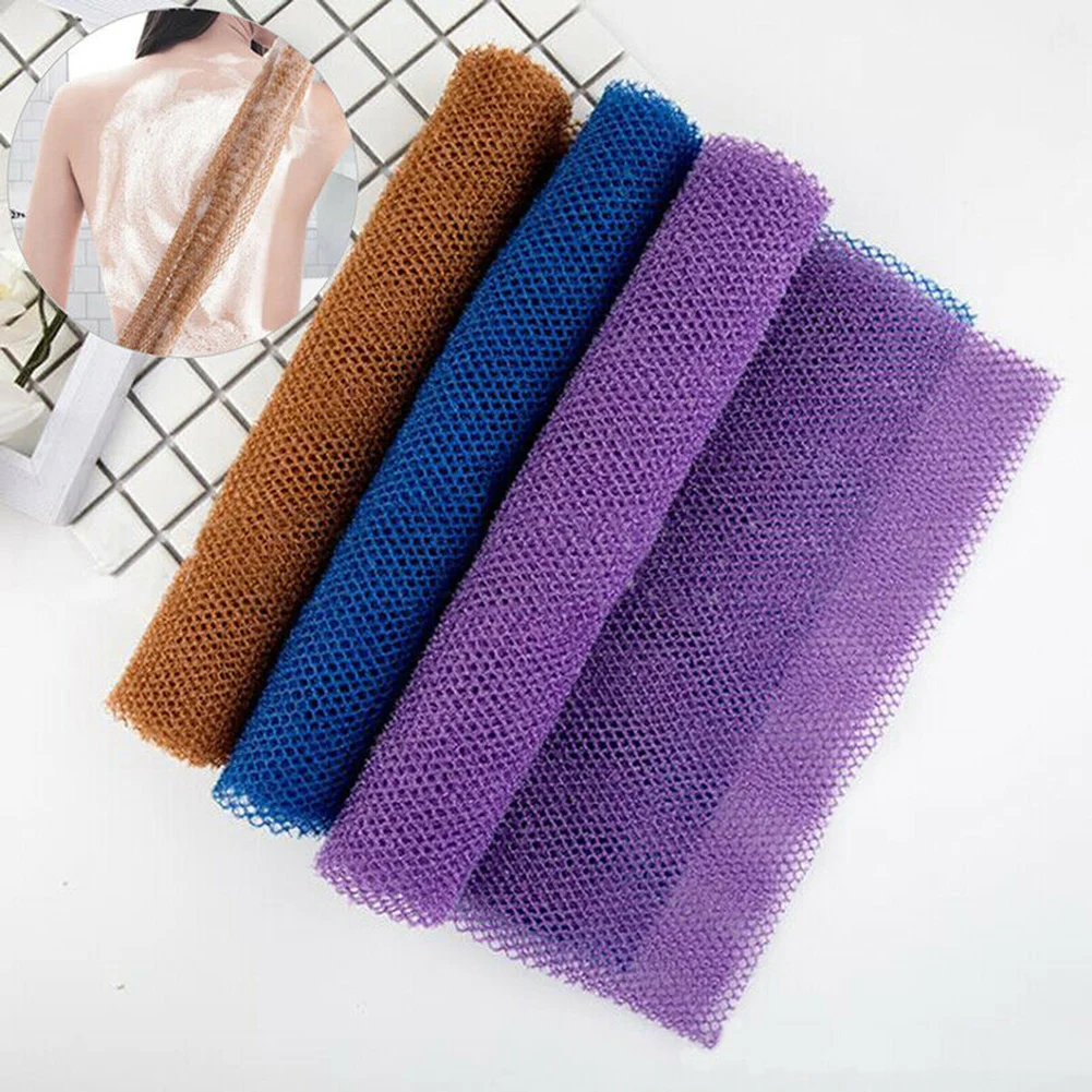 

African Net Sponge Long Bath Body Exfoliating Net Shower Body Scrub Back Scrubber Skin Smoother Bath Wash Net Shower Scrubber