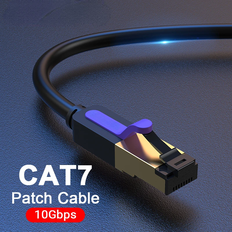 

Vention Ethernet Cable RJ 45 Cat7 Lan Cable STP RJ45 Network Cable for Cat6 Compatible Patch Cord for Router Cat7 Ethernet Cable