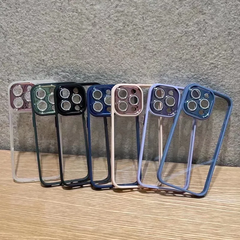 

New Phone Case For iPhone 14 13 12 Case 12Promax Soft Edge Hard Case For Iphone X XS 11PRO