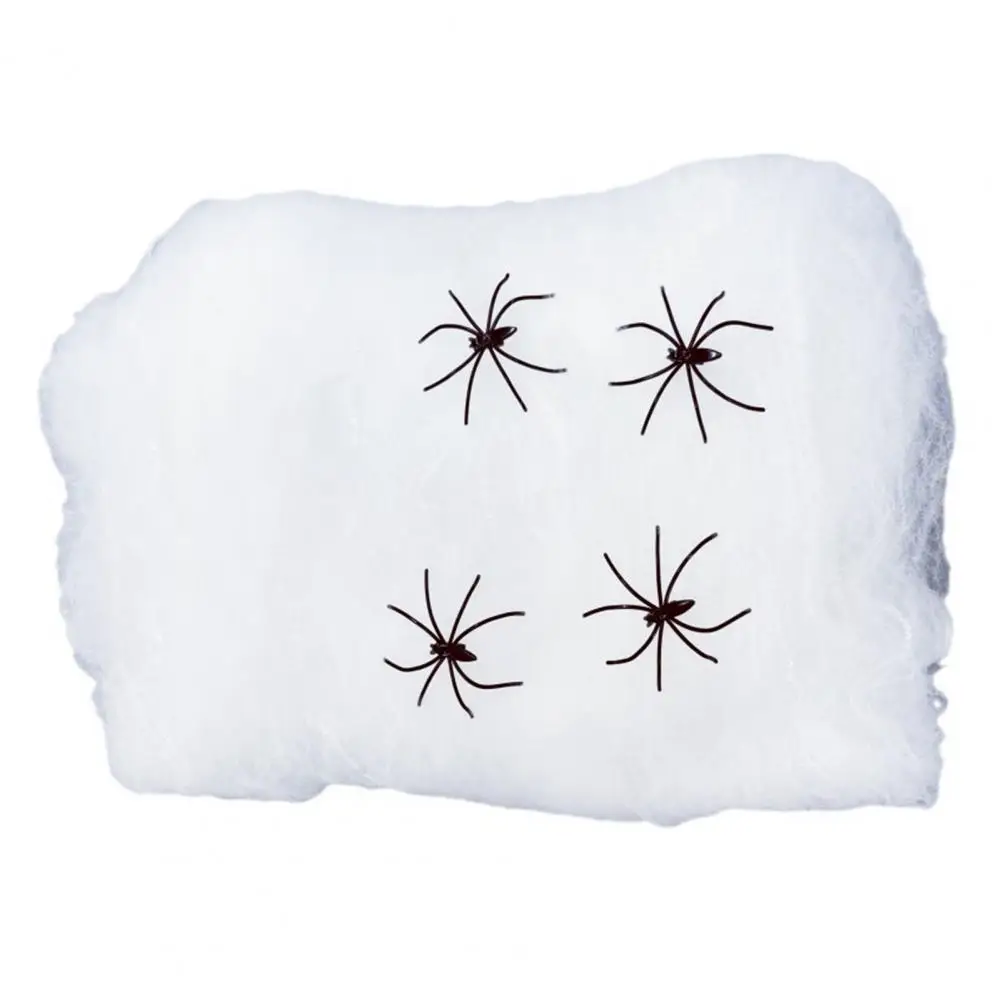 

40/60/100 г украшения паутины, реалистичные имитация паутины с искусственными пауками, жуткий декор для Хэллоуина, сетка, дом с привидениями, дом