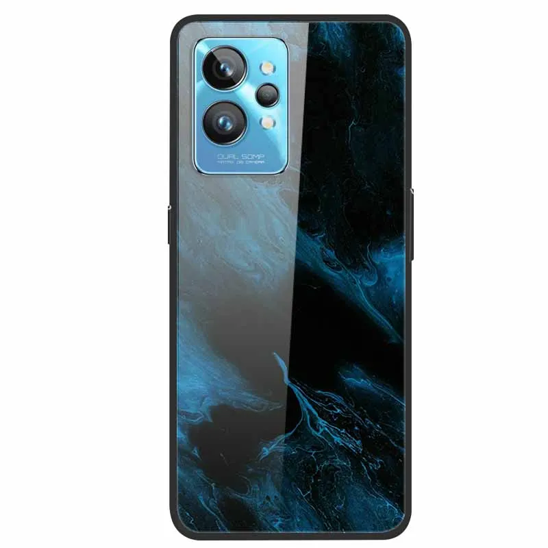 Для Realme GT2 Pro Чехол из закаленного стекла Задняя крышка Жесткий чехол для OPPO RMX3301