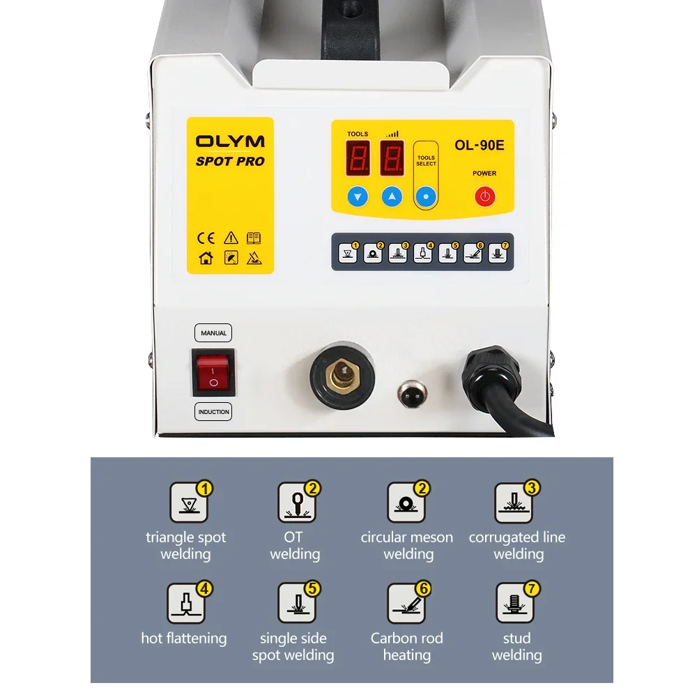 Hete Verkopende Stalen Metalen Auto Lichaam Deuk Reparatie Apparatuur Spot Lasser Spotter Trekker Machine