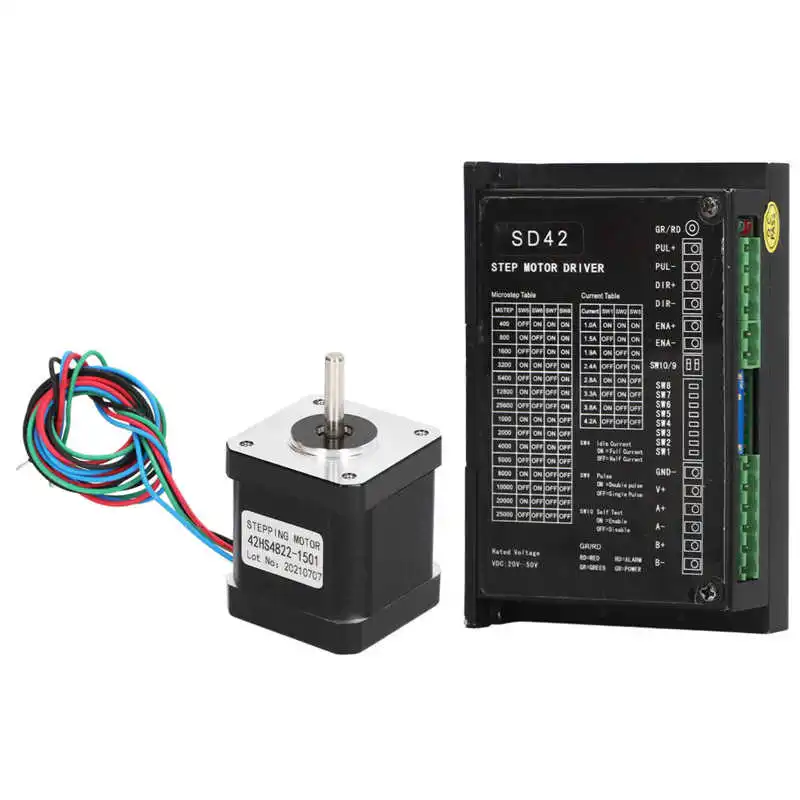 SD42 Motor Driver Steel Rotor Easy Installation Stepper Motor for Machine Tool Equipment