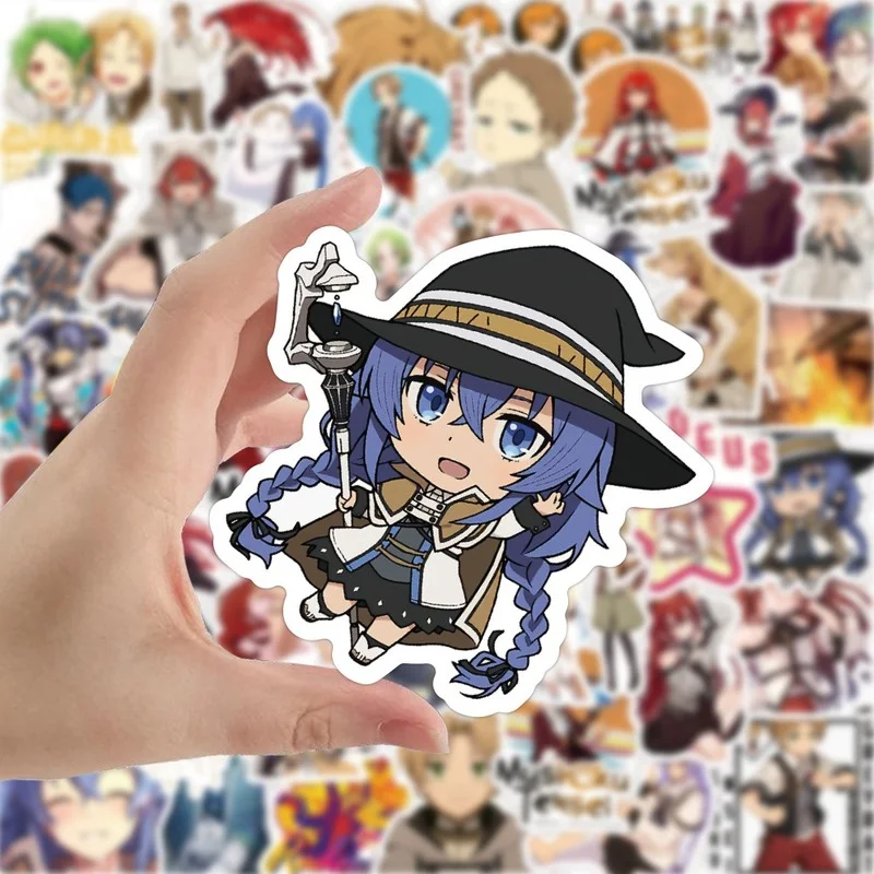 

2 styles 50PCS Animation Jobless Reincarnation Personality Decoration Graffiti Waterproof Suitcase Notebook Helmet Wholesale