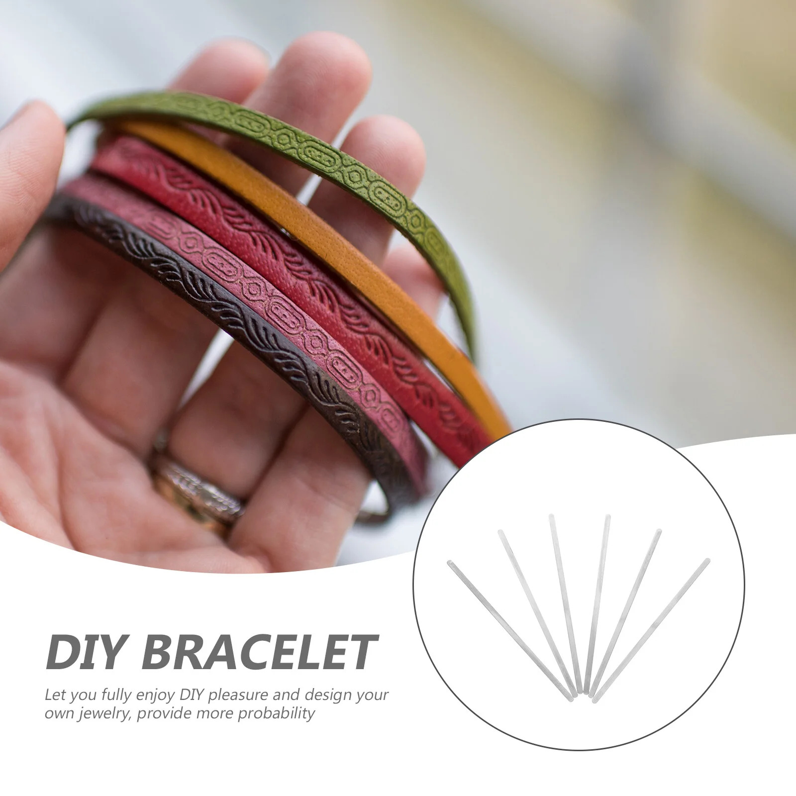 Sleeve Blank Bracelet Jewelry Blanks Stainless Steel Inner Core DIY Crafts