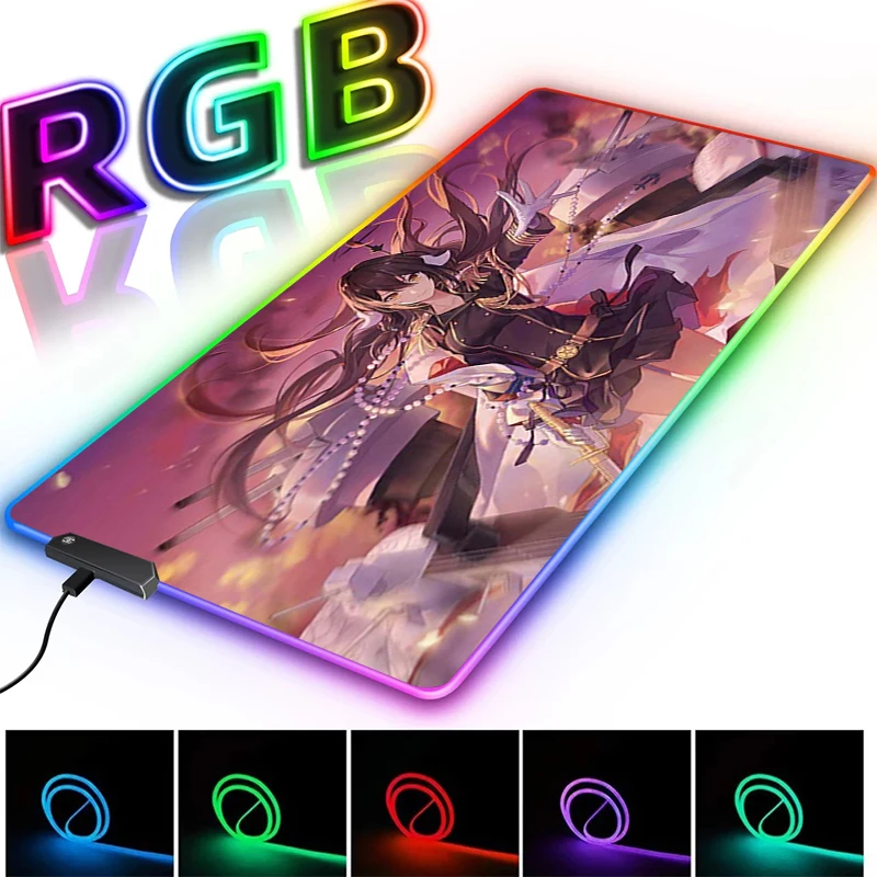 

Konosuba Megumin Mousepad Anime Mouse Pad Rgb Desk Protector Pc Accessories Kawaii Keyboard Mat Large Gaming Extended Mouse Pads