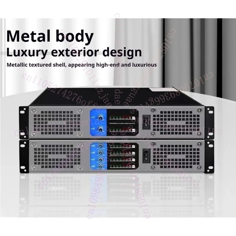 Фото Цифровой усилитель мощности CA Dual Audio 1000 Вт при 8 Ом (2x4) для конференций, домашнего караоке и сценических выступлений №3