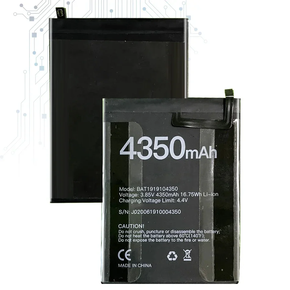 Аккумулятор BAT 1919104350 4350 мАч для Doogee X95 Bateira
