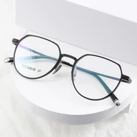 fashion glasses frame oval new hot prescription eyewear optical alloy men and women unisex eyeglasses with recipe spectacles