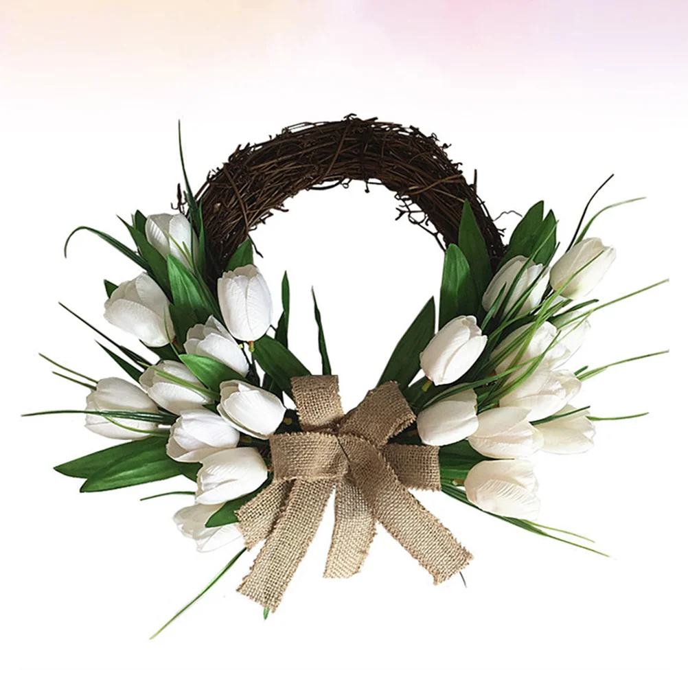 

1 pc Burlap Wreath Hydrangea Wreath Door Wreaths Party Door Wreath Front Door Wreath Simulation Door Wreath