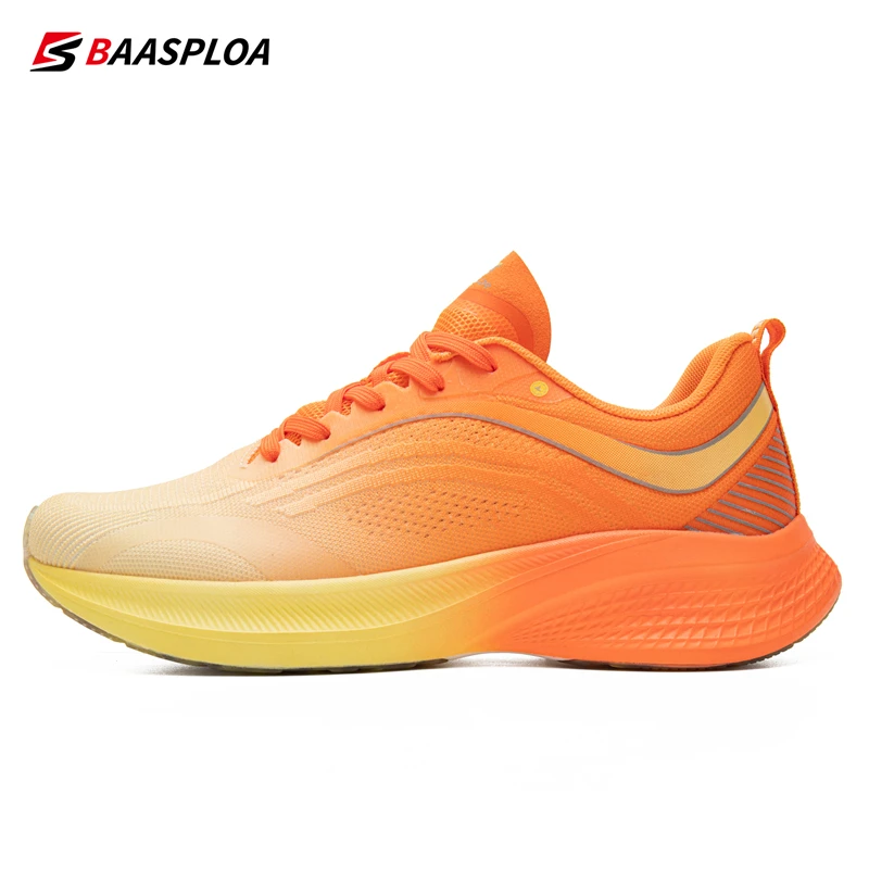 2023 Baasploa Men Running Shoes Mesh Breathable Professional Sport Shoes for Men Lightweight Non-Slip Athletic Training Sneakers