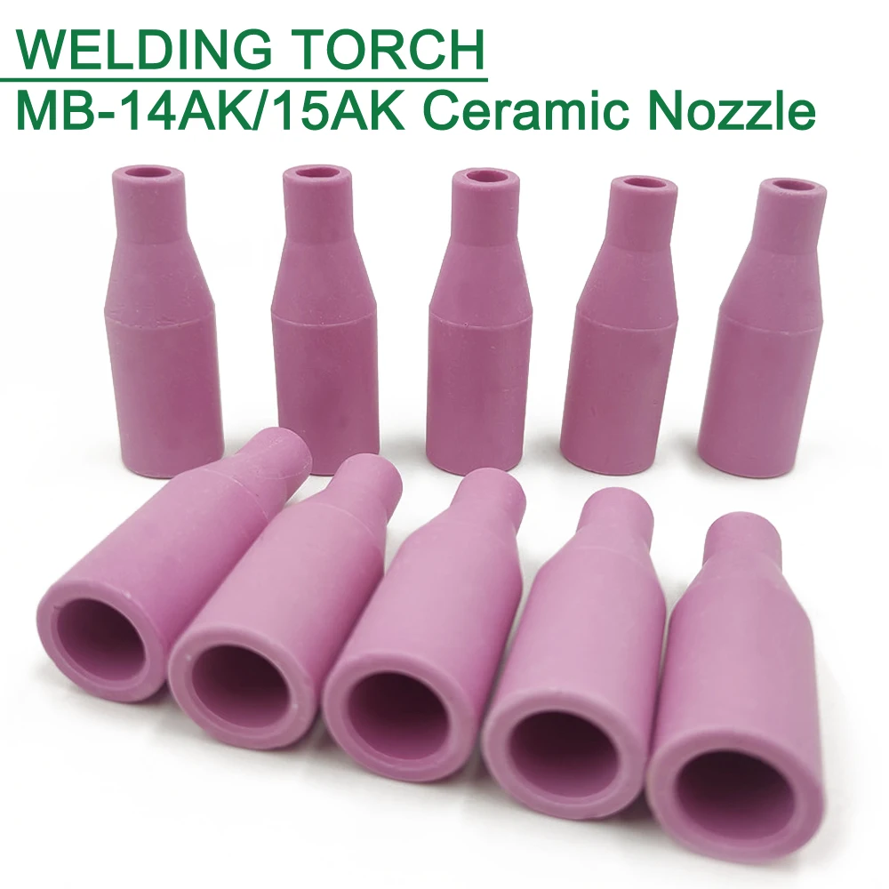 

5/10 шт. MB-15AK/14AK расходные материалы для сварочной горелки керамическое сопло европейский стиль сварочный пистолет наконечник сопла защитная чашка для 14AK 15AK MIG/MAG