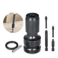 universal wrench socket adapter 12 inch square female to 14 inch hex female socket adapter set drive converter impact tool kit