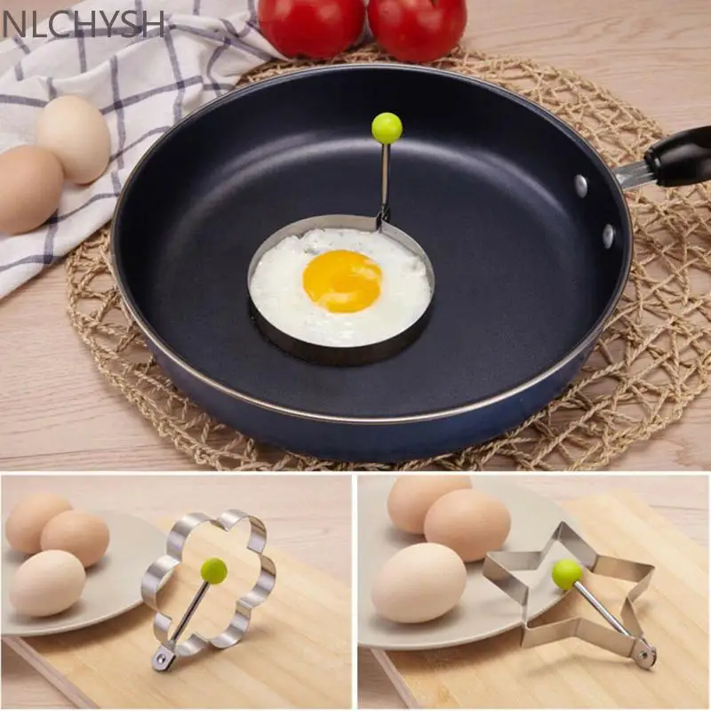 

Stainless Steel Fried Egg Shaper Egg Mold DIY Breakfast Egg Pancake Rings Sandwich Kitchen Tools Utensil Baking Tools Egg Tools