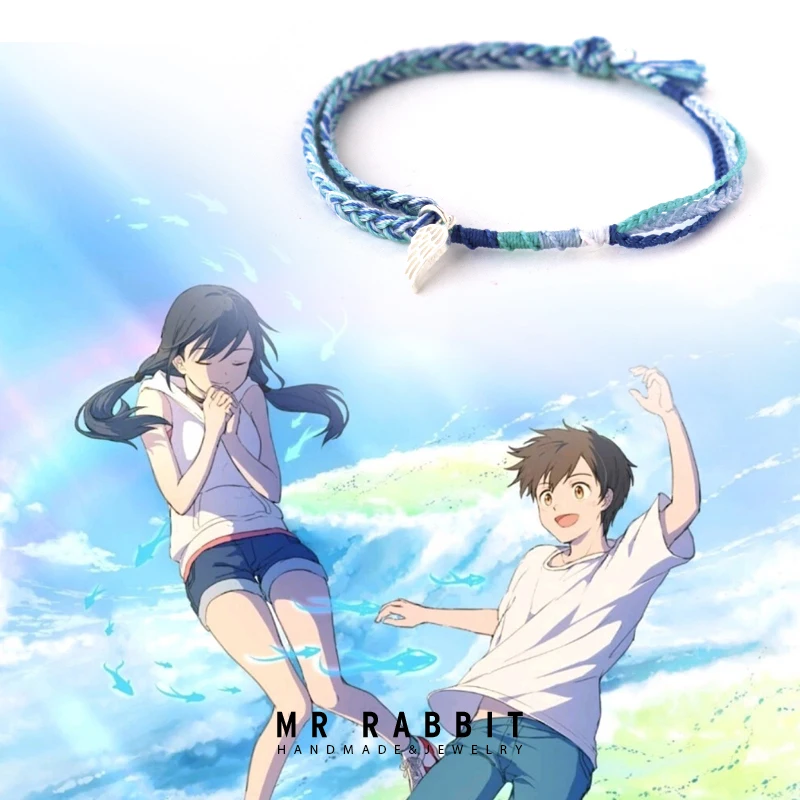 

The New Hayao Miyazaki Anime Weathering With You Bracelet Pop Up Parade Blue Couple Bracelets Fan Cospaly Gift For Men And Women