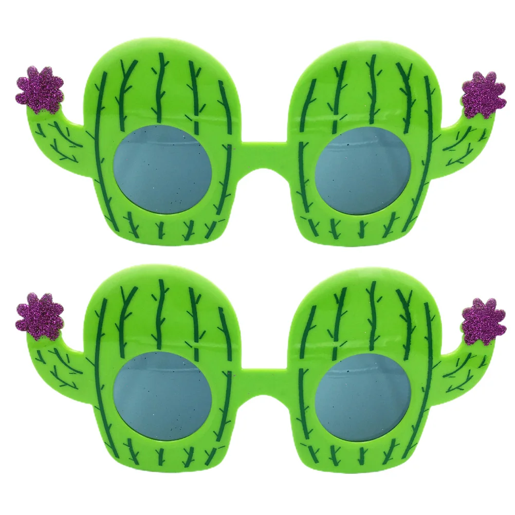 

2 Pairs Birthday Party Kids Favor Gifts Childrens Gifts Hawaii Party Eyeglass Novelty Costume Eyewear Shape Toys