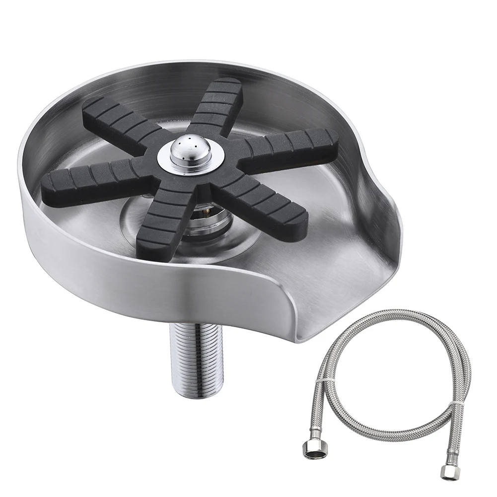 

9/16 inch Adapter Faucet Bar Bottle Glass Rinser Coffee Pitcher Automatic Cup Washer Multi Angle Spray Washing Tools US Plug