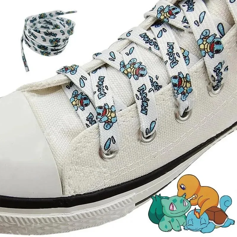 1 пара шнурков Pikachu Bulbasqur Gengar 160 см шнурки для игр модные в стиле аниме аксессуары