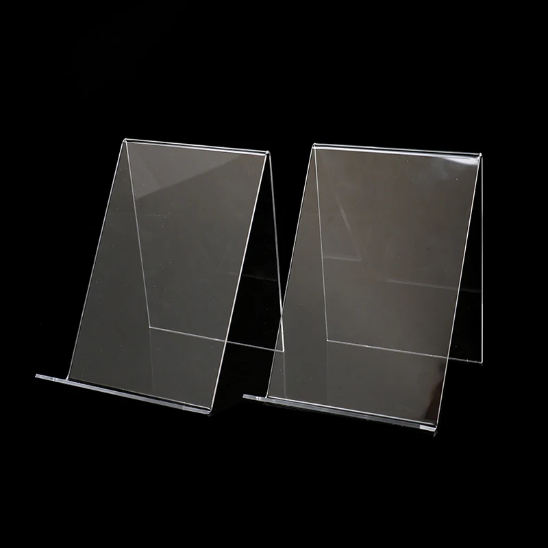 

1pc Acrylic Book Display Stand Photo Frame Brochure Artwork Holder Organizer Bookends Book Ends Book Stopper Bookends Wholesale