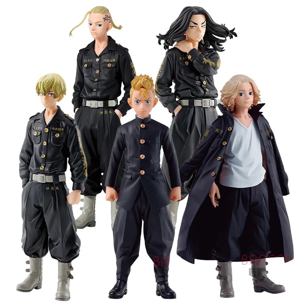 

Original Banpresto Tokyo Revengers Matsuno Chifuyu Takemitchy Draken Mikey Baji Keisuke Anime Figure Model Collecile Action Toys