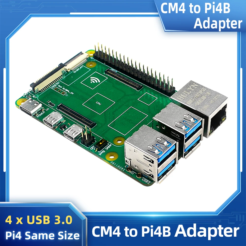 Плата ввода-вывода Raspberry Pi CM4 для компьютера модуль 4 PI 4B адаптер с портами USB 3 0 PoE CSI