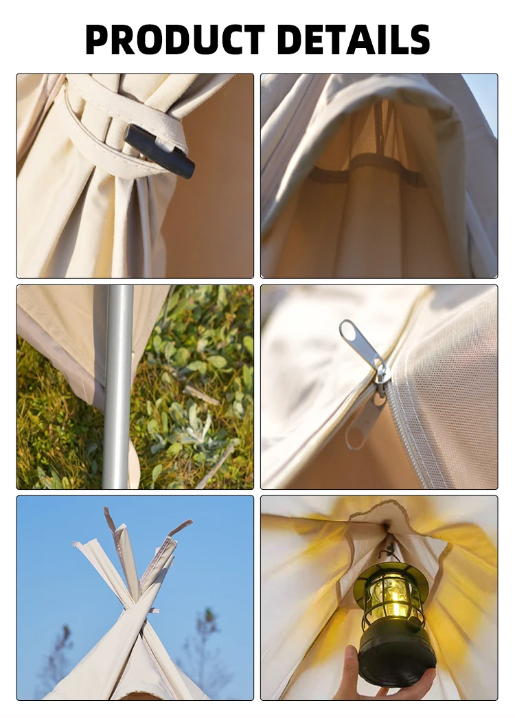 Портативная складная ветрозащитная индийская палатка-типи на заказ большой