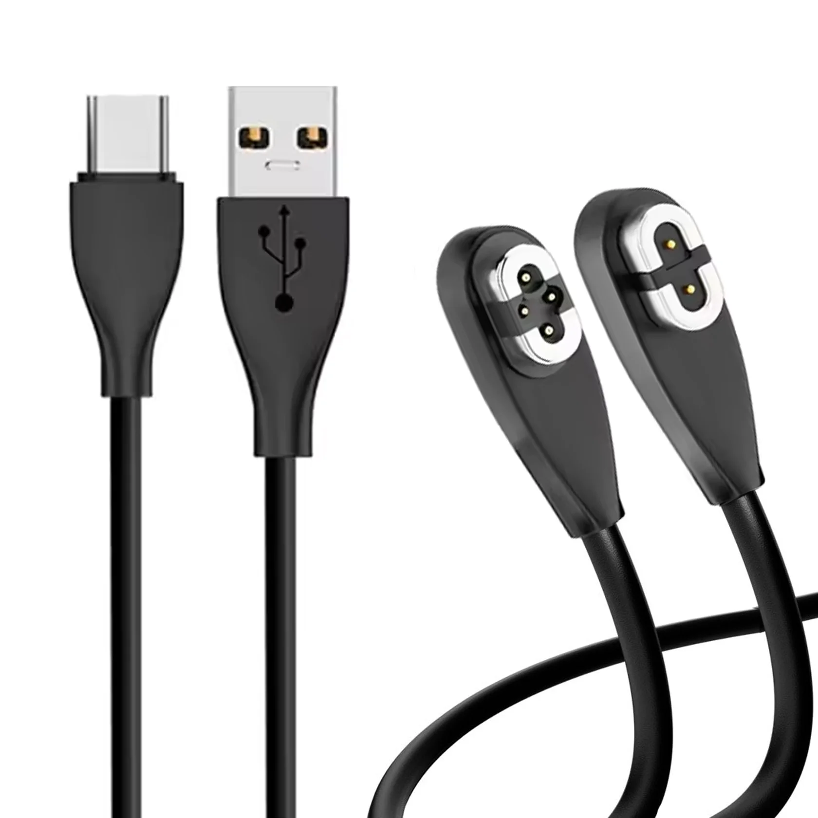 Фото Кабель для зарядки USB Type C длиной 1 м для Shokz OpenSwim Pro S710, магнитный адаптер для зарядки Aftershokz Aeropex AS800/S803/S810 OpenRun №1