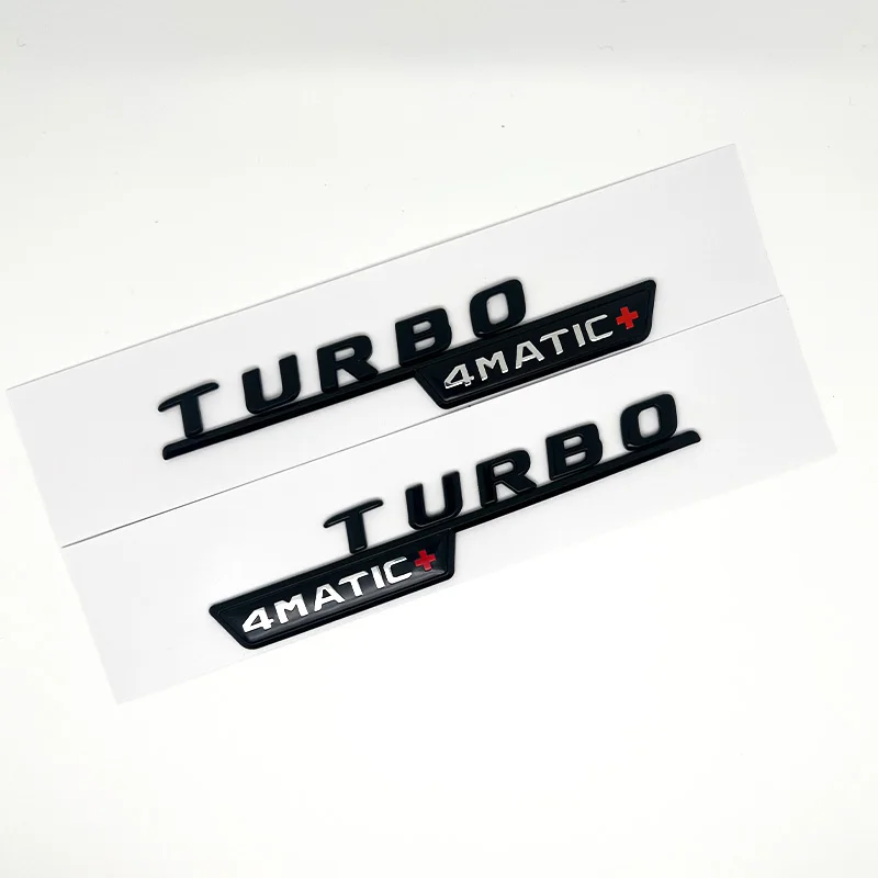 3D ABS глянцевый черный значок на крыло автомобиля Turbo 4MATIC наклейка на задний багажник AMG эмблема A45 логотип для Mercedes Benz A45 AMG W176 W177