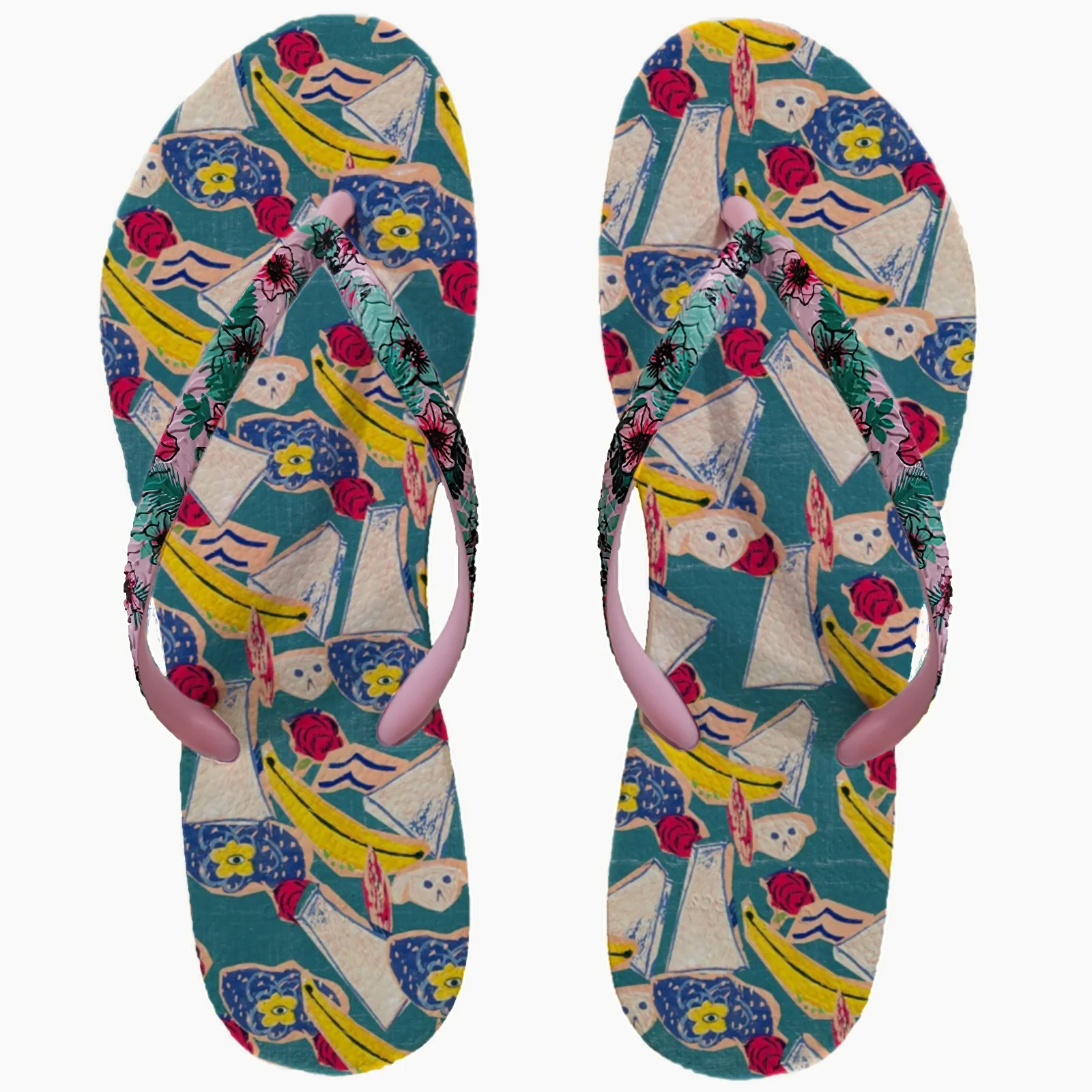 Сандалии пляжные женские летние шлепанцы на нескользящей подошве из ЭВА