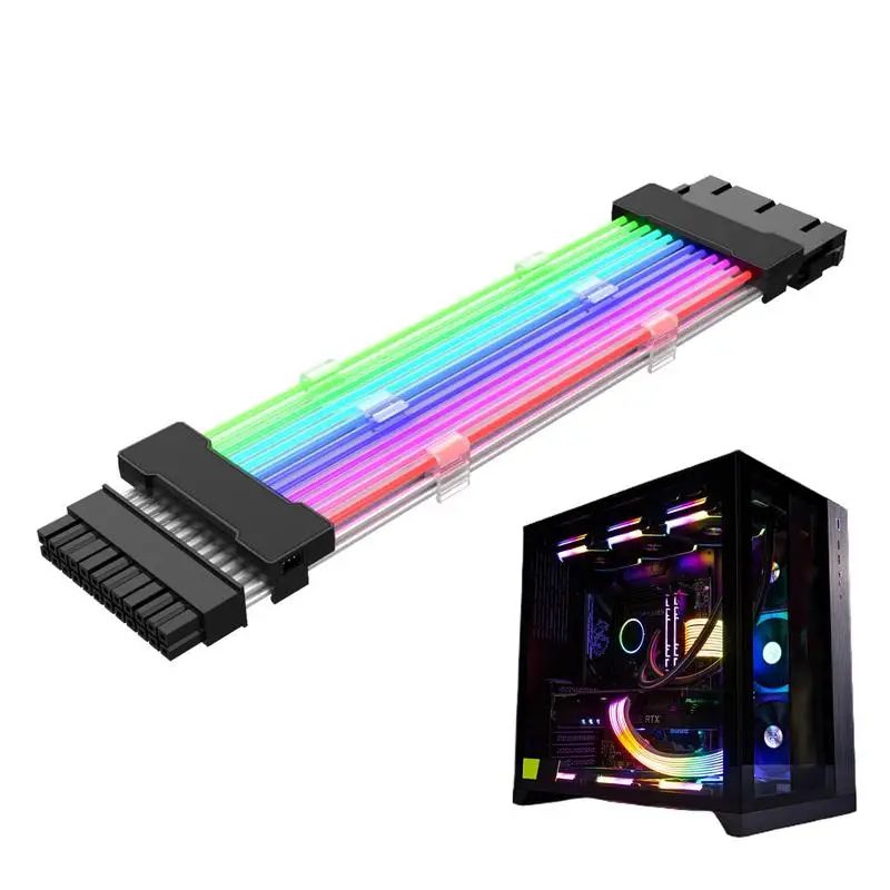 

RGB Power Supply Cables MultiColored Mode Cable Extension Components For RGB Software From All Major Motherboard Cable