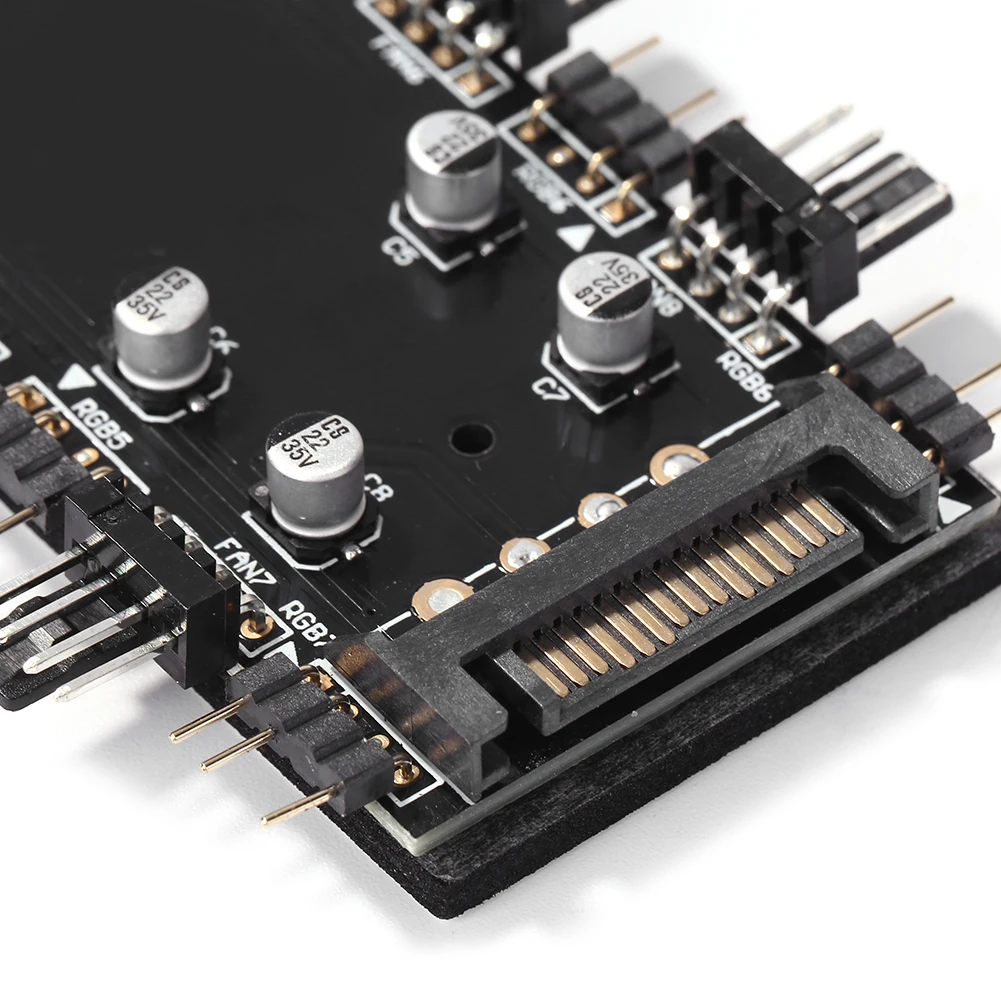 5V/3 Pin 12V/4PIN ARGB 4-контактный вентилятор хаб PWM 1 до 8 многоходовой разветвитель для