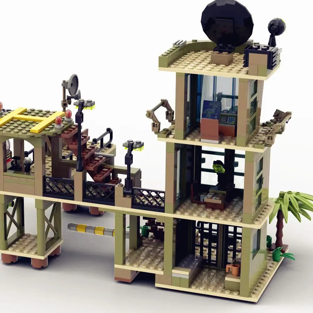 870 шт. Детский конструктор командный центр