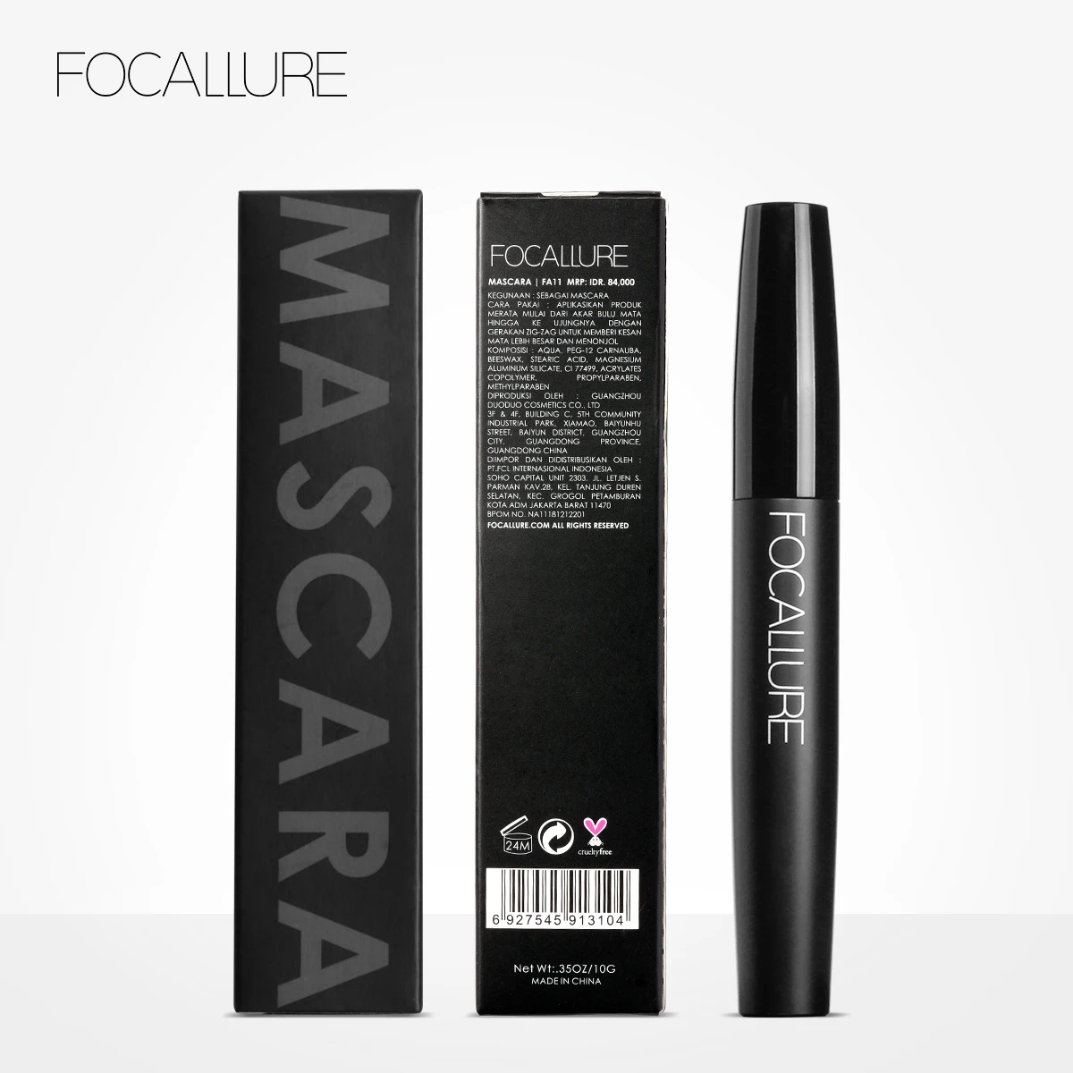 FOCALLURE Curled Lashes Lengthening Mascara Waterproof Long-wearing Black Eyelash Extension Eye Beauty Makeup Women Cosmetics images - 6