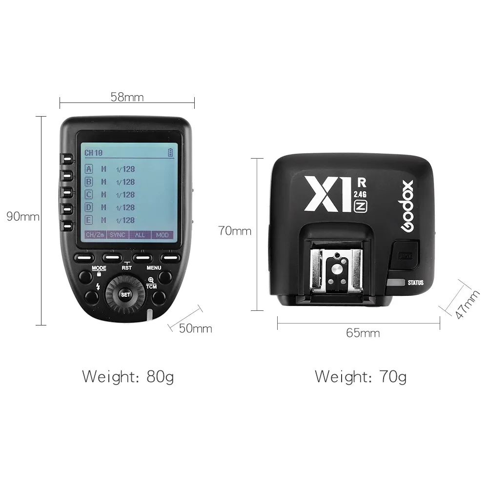Беспроводной пульт дистанционного управления Godox Xpro-N i-TTL II 2 4G X с приемником X1R-N