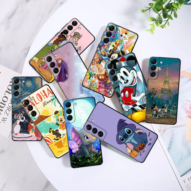 

For Samsung S23 S20 FE S10e S22 Ultra 5G S10 S9 S21 Plus 20 Ultra 10 Silicon Luxury Phone Cover Disney Protection Coque
