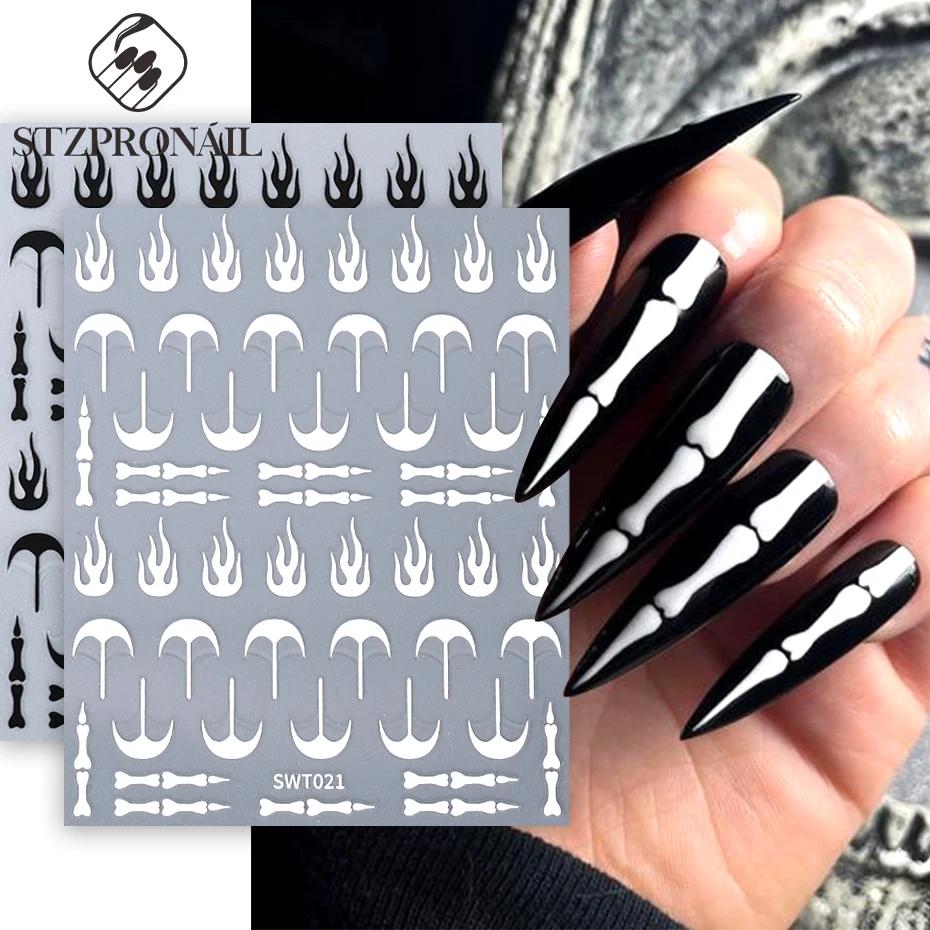 3D, Хэллоуин, искусство ногтей, фотоэлемент, металлическая цепь, фотоэлемент, ползунок, аксессуары, фотоэлемент