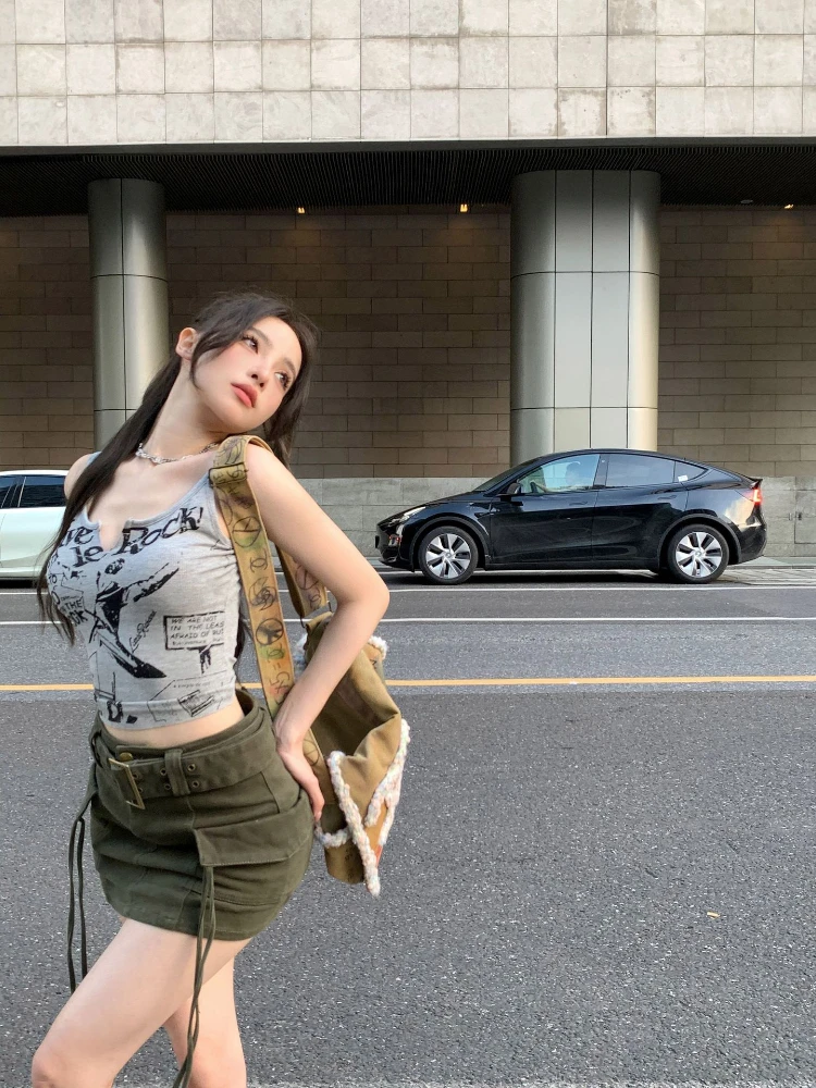 Y2k Эстетическая американская уличная одежда Zexy модная универсальная женская в