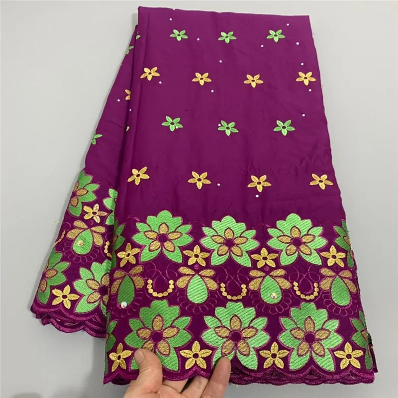 

Швейцарская Ткань 5 ярдов, новейшая вышивка из тяжелых бусин, африканская вуаль из 100% хлопка, кружево, популярный Дубайский стиль для свадеб...