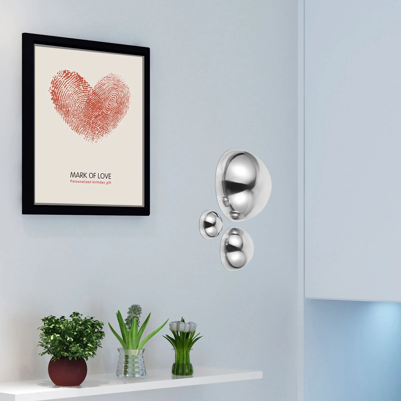 

Gazing Balls Garden Hemisphere Ball Shiny Polished Globe Reflective Smooth Spheres Stainless Steel Hollow Half Mirror Balls