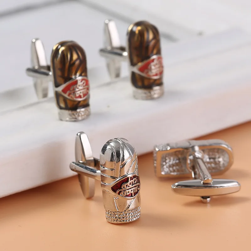 

1*2.2cm Cylindrical Shape Letter Paint Personalised Shirt For Men'S Lawyers Premium Jewelry Original Cuff Buttons Free