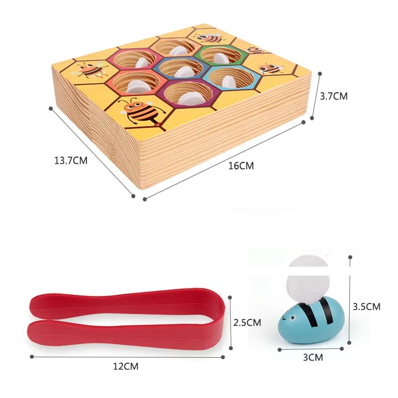 Деревянные детские игрушки Монтессори для раннего развития улей наклонная