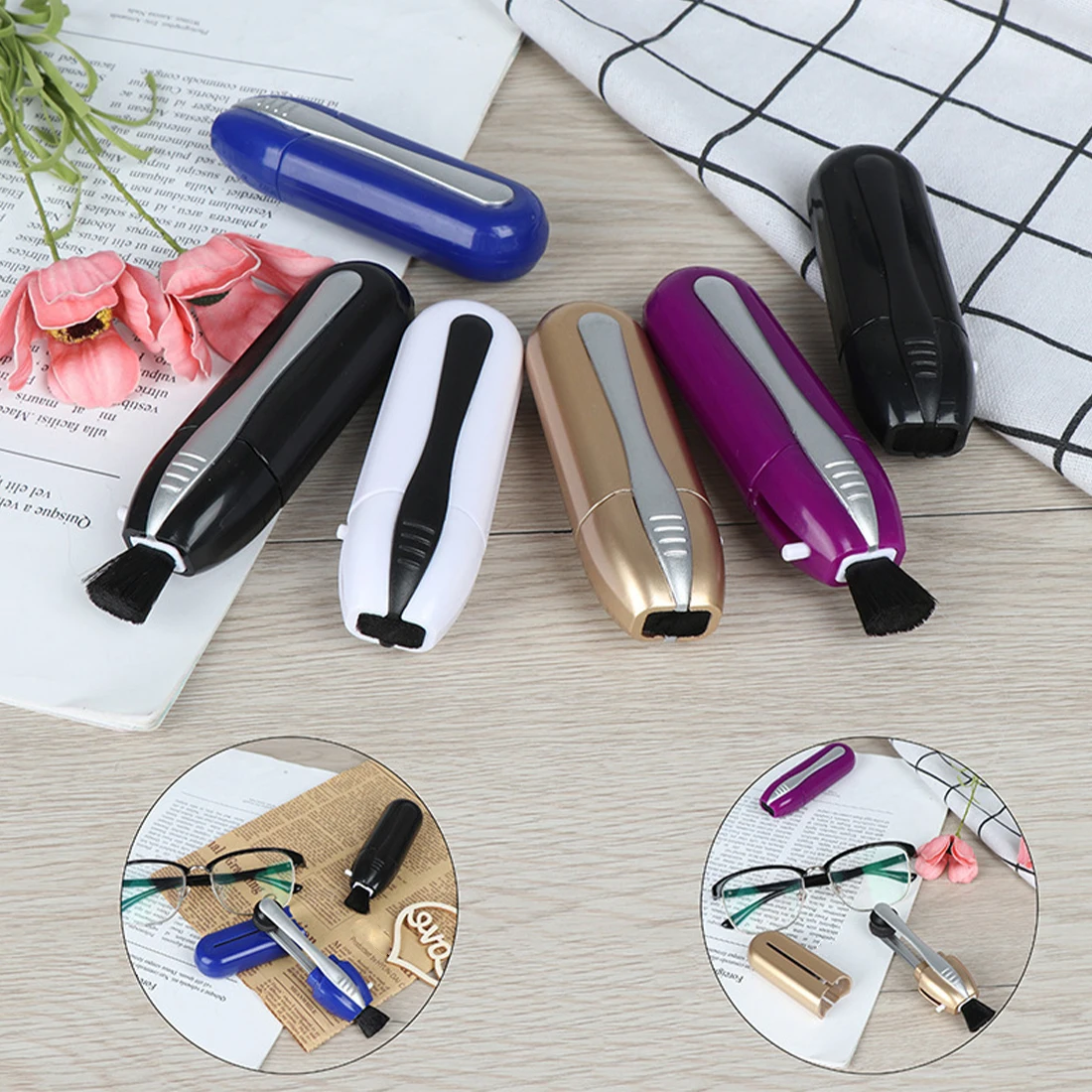 

Multi-Function Professional Glasses Brush Maintenance Cleaning Wipe Lens Cleaning Glasses Artifact Glasses Cloth Lazy Portable