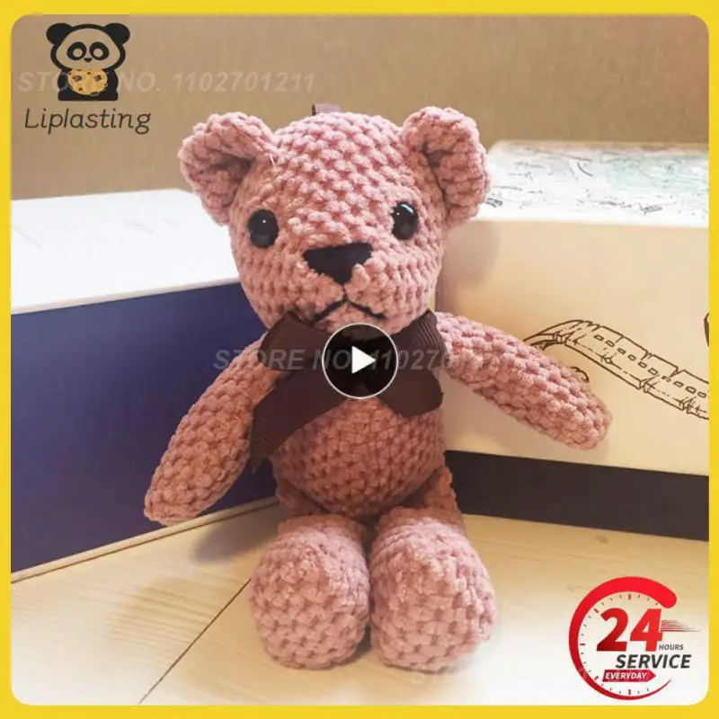 

Keychain Christmas Gifts Cartoon Decoration Plush Toy Bear Plush Doll Pendant Soft Plush Lovely