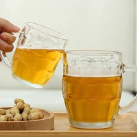 pineapple beer mug large capacity 500ml tea cup office mug transparent with handle large glass draft beer mug