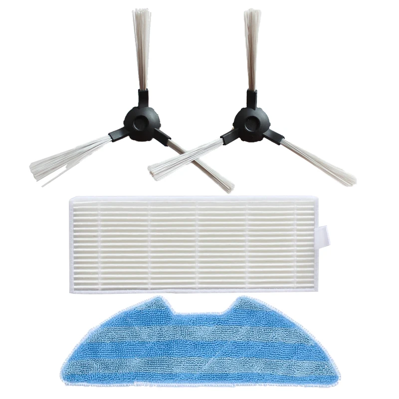 

2 side brushes + 1filters HEPA+1mop for Proscenic 811 GB / 911SE sweeper accessories plastic cleaning product replacement