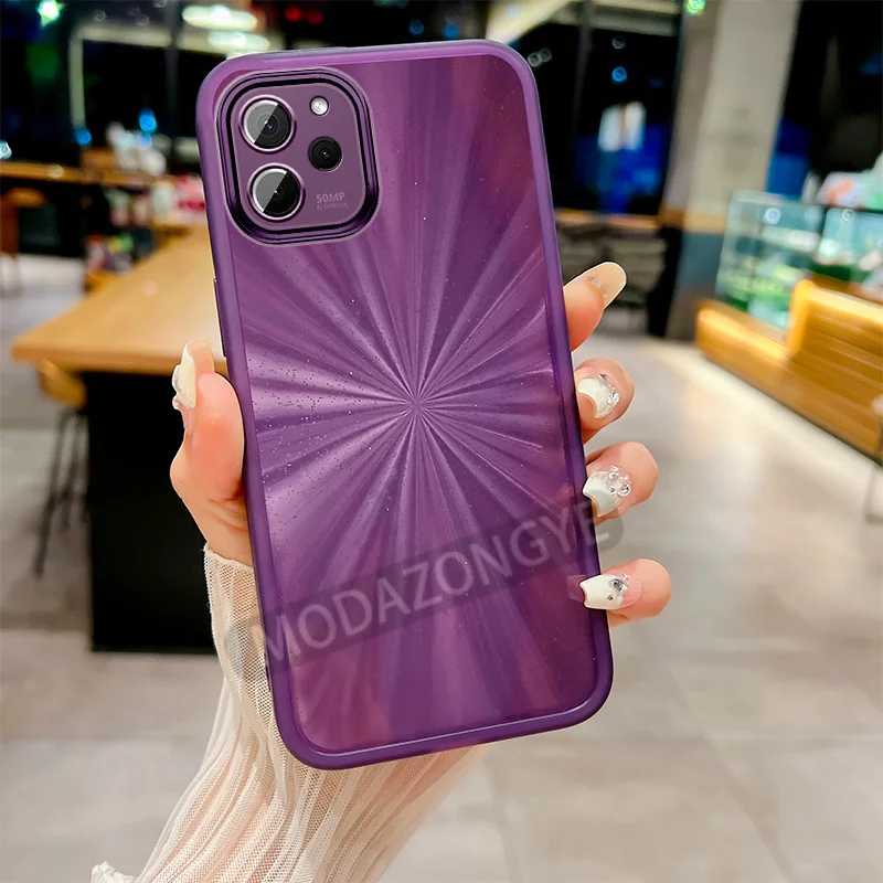 Чехол для Huawei Nova Y61 цветной прозрачный чехол мобильного телефона из ТПУ с линзами